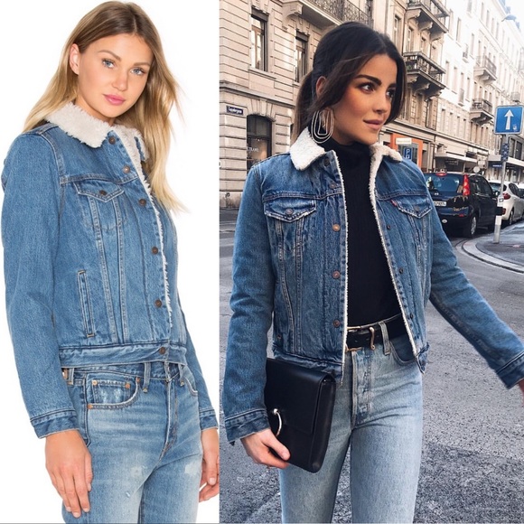 Urban Outfitters Jackets & Blazers - Levi’s Authentic Sherpa Trucker Denim Jacket
